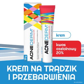 Acne-Derm, krem przeciwtrądzikowy i wybielający, 20 g