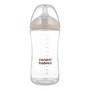 Canpol Babies Natural Shape, butelka ze smoczkiem dwustrefowym, 330 ml, średni, 1 szt.