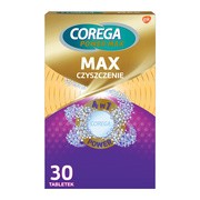 Corega Power Max Czyszczenie, tabletki przeciwbakteryjne do czyszczenia protez zębowych 4w1 z aktywnym tlenem, 30 szt. https://azcdn.doz.pl/image/d/product/b5095212-scale-180x180.png