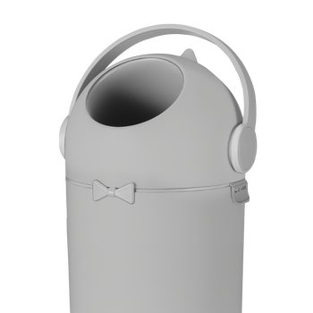 Lionelo Purebin Grey, kosz na pieluchy, 1 szt.