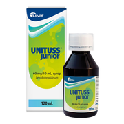 Unituss Junior, 60 mg/10 ml, syrop, 120 ml