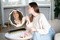 Beautifly Round LED Vanity Mirris, podświetlane lusterko do makijażu z regulacją światła LED, 1 szt.