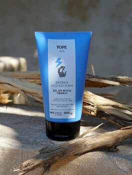Yope Men Wood, żel do mycia twarzy dla mężczyzn, Energia oczyszczenia, 150 ml