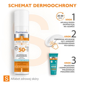Pharmaceris S Transparent Mist Protect, antyoksydacyjna mgiełka ochronna do twarzy SPF 50+, 75 ml
