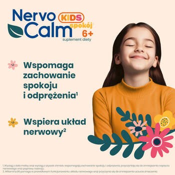 NervoCalm KIDS Spokój 6+, żelki, smak malinowy, 30 szt.