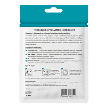 L'Biotica, hydrokoloidowe plasterki mikroigłowe na niedoskonałości i przebarwienia, 18 szt.