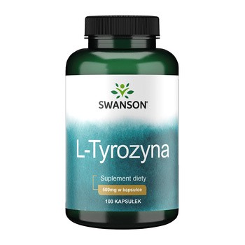 Swanson L-Tyrozyna, 500 mg, kapsułki, 100 szt.