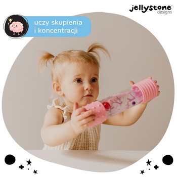 Jellystone Designs, butelka sensoryczna DIY, różowa, 1 szt.