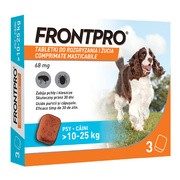 Frontpro L Pies 10-25 kg, ochrona przed pchłami i kleszczami, tabletki do rozgryzania i żucia, 3 szt. https://azcdn.doz.pl/image/d/product/090c8c13-scale-180x180.png