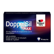 DoppelSil Max, 50 mg, tabletki do rozgryzania i żucia, 4 szt.