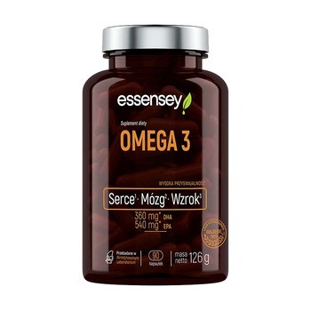 Essensey Omega 3, Serce mózg wzrok, kapsułki, 90 szt.