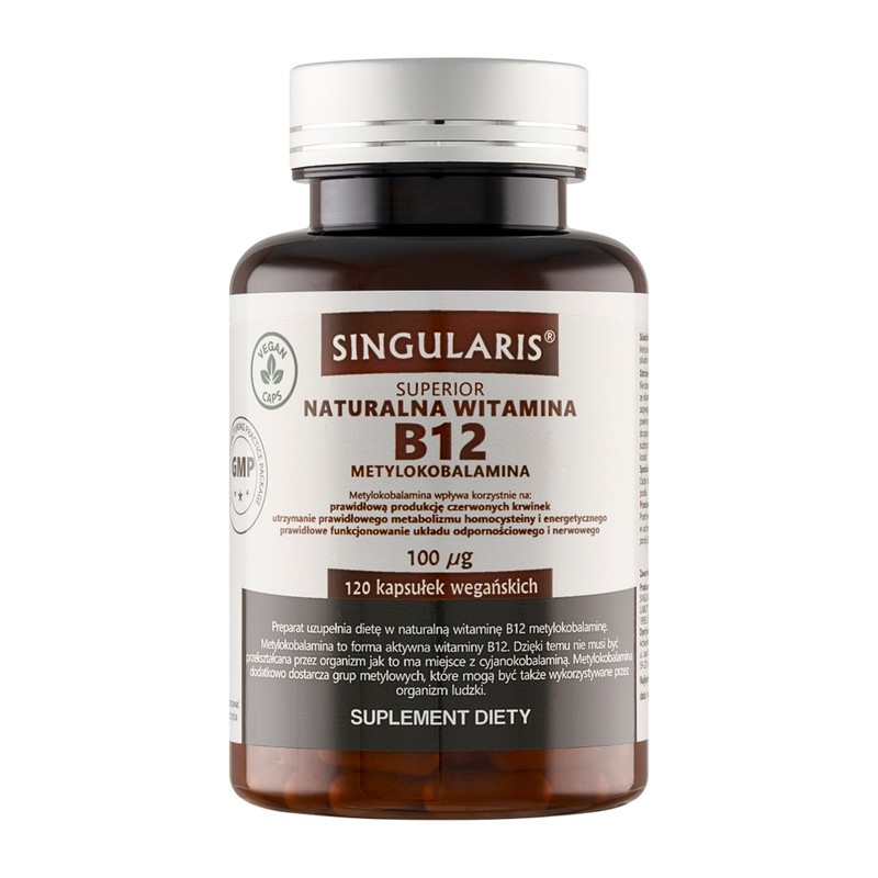 Naturalna Wit. B12 Metylokobalamina Superior, kapsułki, 120 szt.