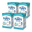 Zestaw 4x Nestle Nan Optipro 5, mleko modyfikowane Junior dla dzieci po 2,5 roku 800 g