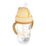 Canpol Babies, Kubek niekapek z rurką i odważnikiem 270 ml, Mountains, żółty, 1 szt.