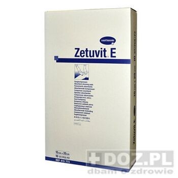 Kompresy jałowe Zetuvit E, 15x25cm, 10 szt