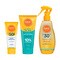 Zestaw DAX Sun, spray transparentny SPF30, 200 ml + emulsja ochronna dla skóry wrażliwej, SPF 50+, 100 ml + żel po opalaniu S.O.S. dla skóry z 10% D-Pantenol, 200 ml