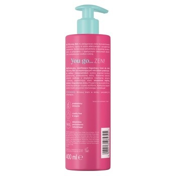 Aa you.mmy skin Raspberry Zen, nawilżająco-łagodzący krem do ciała, 400 ml