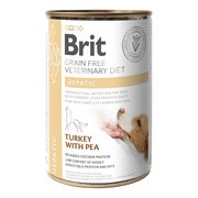 Brit Veterinary Diet Dog Hepatic, dietetyczna karma dla psów z niewydolnością wątroby, indyk z groszkiem zielonym, 400 g https://azcdn.doz.pl/image/d/product/febb3597-scale-180x180.png