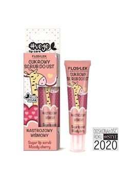 Flos-Lek, Vege Lip Care, Cukrowy scrub do ust, nastrojowy wiśniowy, 14 g