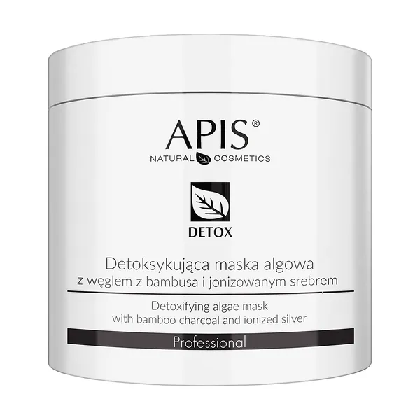 Maska algowa z węglem z bambusa i jonizowanym srebrem 200g [Apis] - Apis