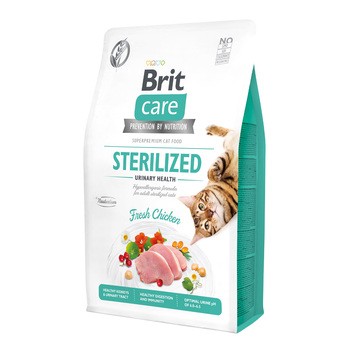 Brit Care Cat Grain-Free Sterlized Urinary Health, karma sucha dla dorosłych kotów sterylizowanych, kurczak, 2 kg