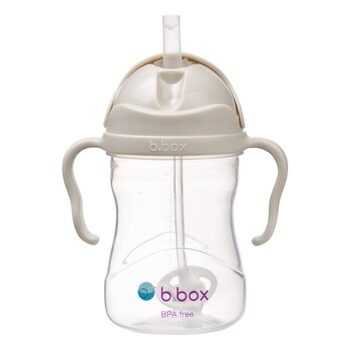 B.box, Bidon ze słomką Latte, 240 ml, 1 szt.