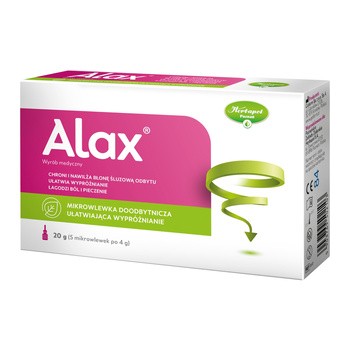 Alax, mikrowlewka doodbytnicza ułatwiająca wypróżnianie, 5 szt.