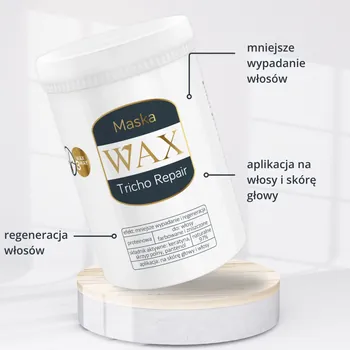 WAX Tricho Repair, maska regenerująca do włosów i skóry głowy przeciw wypadaniu, 480 ml