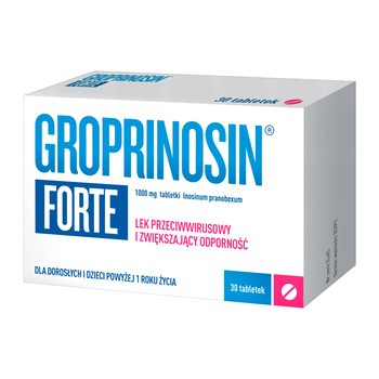 Groprinosin Forte, 1000 mg, tabletki, 30 szt.
