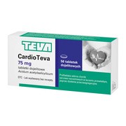 Cardioteva, 75 mg, tabletki dojelitowe, 56 szt.