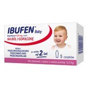 Ibufen Baby, 125 mg, czopki, 5 szt.