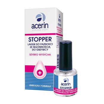 Acerin Stopper, lakier do paznokci ze skłonnością do grzybicy, 8 g