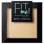 Maybelline Fit Me Matte + Poreless, puder matujący do twarzy w kompakcie, 115 Ivory, 9 g