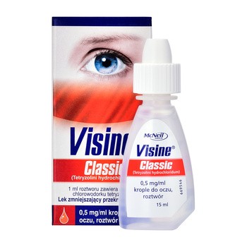 Visine Classic, 0,5 mg/ml, krople do oczu, 15 ml