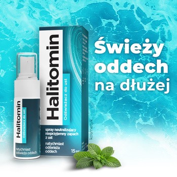Halitomin, odświeżacz do ust, spray, 15 ml
