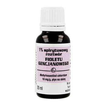 Pyoctanina (Gencjanowy fiolet), 1 %, roztwór spirytusowy, 20 ml (Gemi)