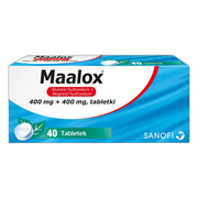 Maalox, 400 mg+400 mg, tabletki, 40 szt.