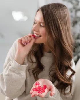Noble Health Biotin in gummies, żelki, smak truskawkowy, 180 g
