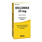 Diclomax, 25 mg, tabletki powlekane, 10 szt.