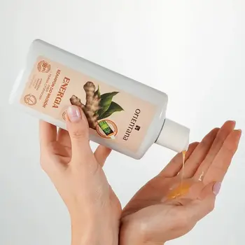 Orientana, ajurwedyjski szampon do włosów, imbir i trawa cytrynowa, 210 ml