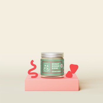 Mydlarnia 4 Szpaki, naturalny dezodorant w kremie, truskawka i werbena, bez dodatku sody, 60 ml