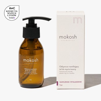 Mokosh odżywczo-nawilżający żel do mycia twarzy, figa, travel, 90 ml