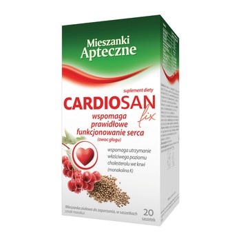 Cardiosan fix, mieszanka ziołowa w saszetkach, 2,1 g, 20 szt.