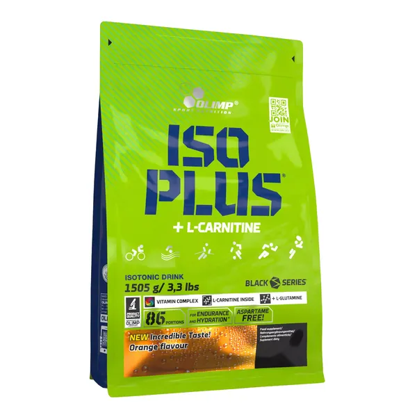 Изотоник Olimp Iso Plus Powder, с электролитами, вкус апельсина