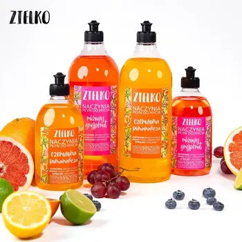 Zielko, Płyn do mycia naczyń, pomarańcza, 500 ml