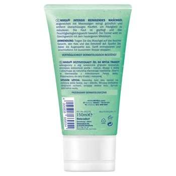 Nivea, oczyszczający żel do mycia twarzy, cera tłusta i mieszana, 150 ml