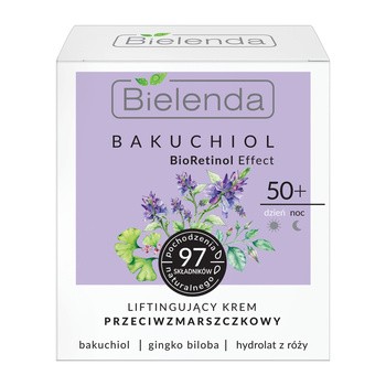 Bielenda Bakuchiol, liftingujący krem przeciwzmarszczkowy 50+, 50 ml