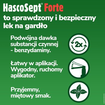 Hascosept Forte, 3 mg/ml, aerozol do stosowania w jamie ustnej, 30 ml