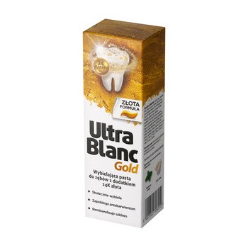 UltraBlanc Gold, wybielająca pasta do zębów z dodatkiem 24K złota, 75 ml