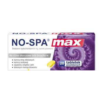 No-Spa Max, 80 mg, tabletki powlekane, 20 szt.